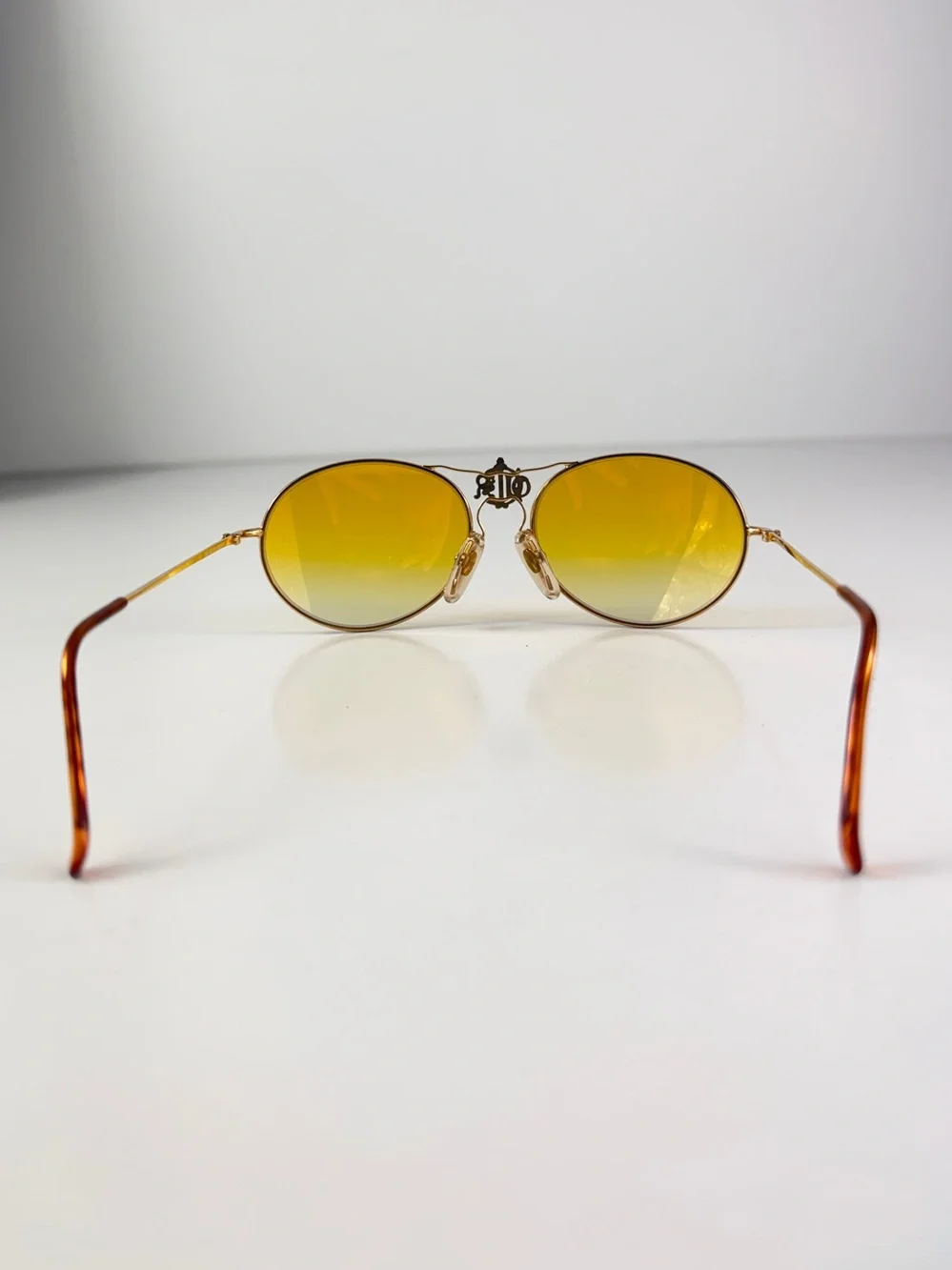 Dior 2640 Royal Crest DeadStock 80s Wire Aviator Custom Sunglasses Lens Full Set